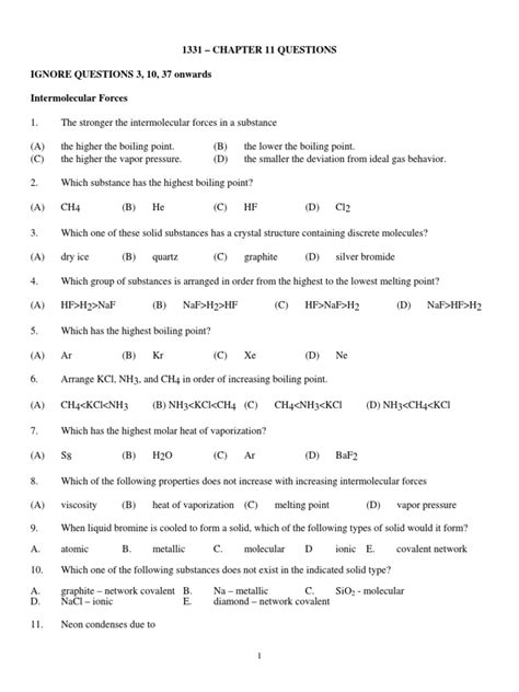 1331 – CHAPTER 11 QUESTIONS IGNORE QUESTIONS 3, 10, .